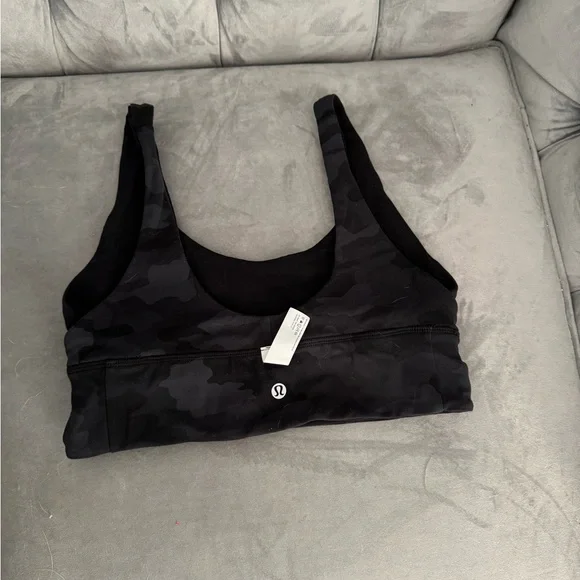 lululemon athletica Black Reversible Sports Bra Black and Heritage Camo size 8 - Picture 7 of 11
